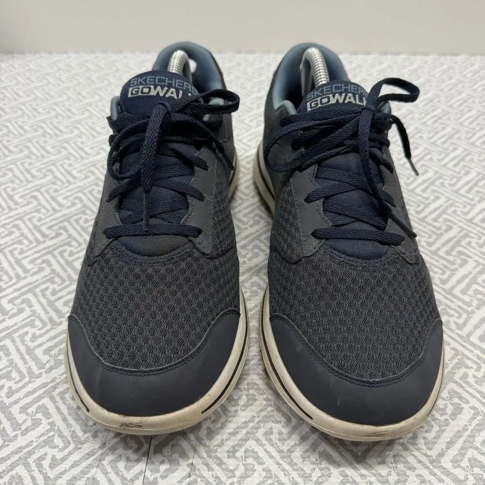 Skechers GOwalk 5 Qualify Navy Blue Mesh Men’s Walking Shoes 55509 Size 9.5